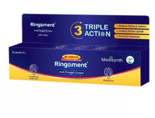 Medisynth Ringoment Anti-Fungal Cream - 20gm - Organic Wellnesses