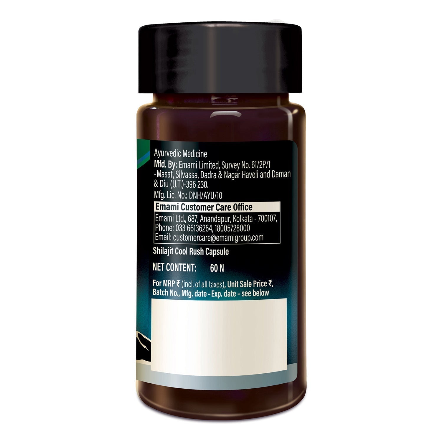 Zandu Shilajit Cool Rush Capsules - 60 Caps