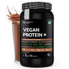 Carbamide Forte Vegan Protein Powder - Plant Based Pea Protein Powder with Multivitamin, Minerals, Superfoods, Digestive Enzymes - 1Kg