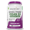 HealthyHey Vegan Vitamin D3 Natural Plant Based Veg Capsules - 120 Caps
