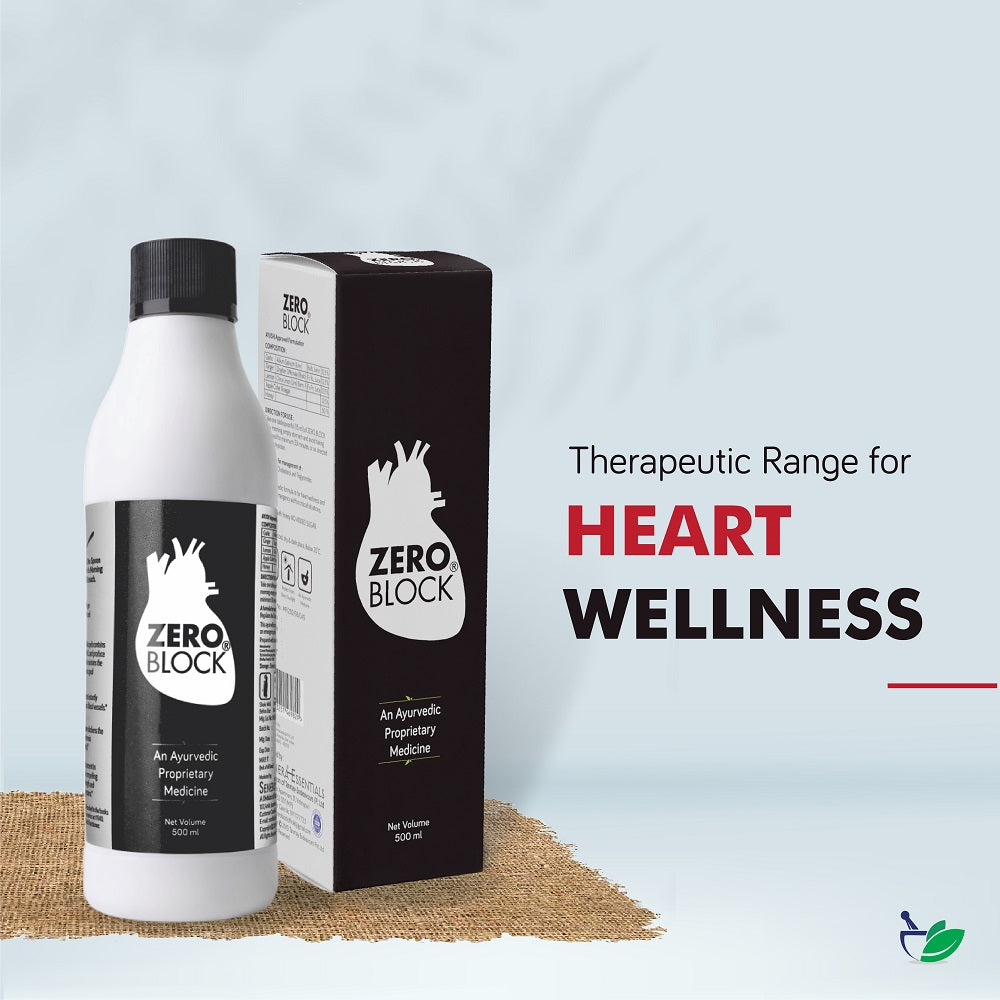 Zero Block Ayurvedic Mixture Syrup for Heart - 500 ml - Organic Wellnesses
