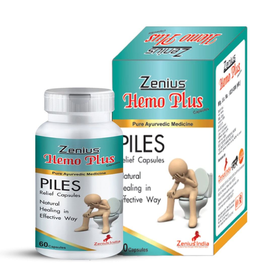 Zenius India Hemo Plus Capsule - 60 Caps - Organic Wellnesses