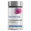 Decode Age Trans Resveratrol Supplement 500 mg Capsules - 60 Veg Capsules
