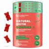 Carbamide Forte Biotin Gummies for Hair, Skin & Nails Supplement – 30 Veg Gummies Strawberry
