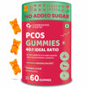 Carbamide Forte PCOS Supplements for Women - Orange Flavour - 60 Veg Gummies