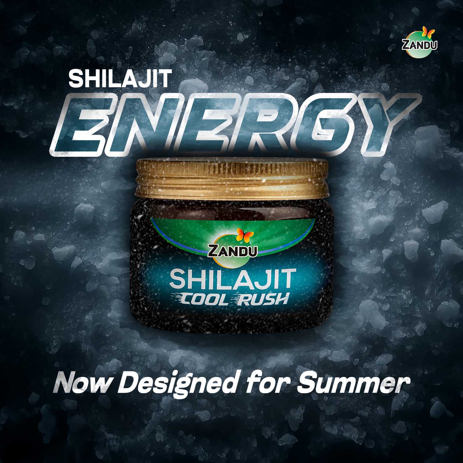 Zandu Shilajit Cool Rush Resin: 1st Ever Shilajit Resin - 10 gms